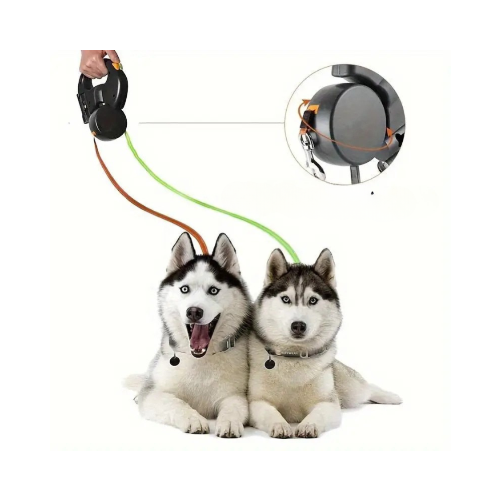 FlexTwin™ Doppelhundeleine 4-in-1